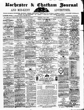 cover page of Rochester, Chatham & Gillingham Journal published on June 2, 1877