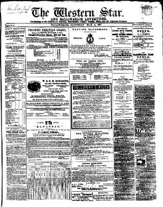 cover page of Western Star and Ballinasloe Advertiser published on May 4, 1867