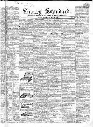 cover page of Surrey & Middlesex Standard published on May 21, 1836