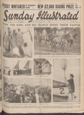 cover page of Sunday Illustrated published on April 1, 1923