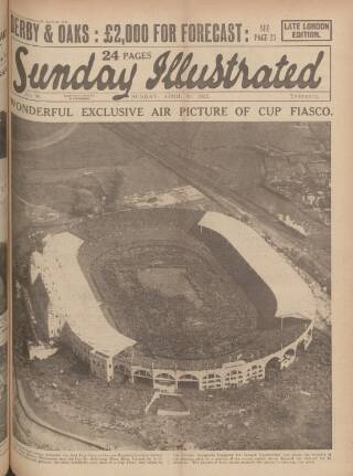 cover page of Sunday Illustrated published on April 29, 1923