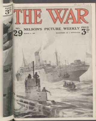 cover page of The War published on March 6, 1915
