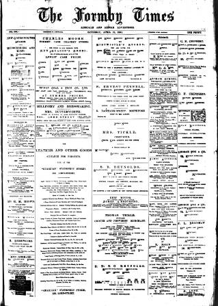 cover page of Formby Times published on April 19, 1902