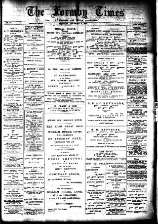 cover page of Formby Times published on December 5, 1903