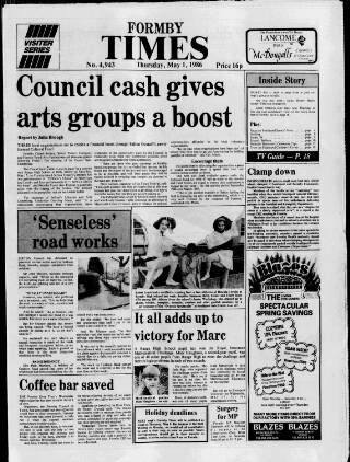 cover page of Formby Times published on May 1, 1986