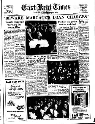 cover page of East Kent Times and Mail published on March 29, 1961