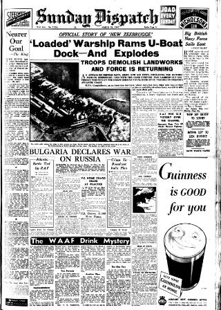 cover page of Weekly Dispatch (London) published on March 29, 1942