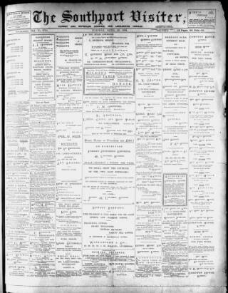 cover page of Southport Visiter published on April 25, 1905