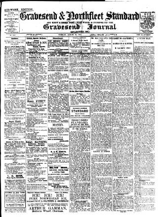 cover page of Gravesend & Northfleet Standard published on August 13, 1912