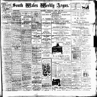 cover page of South Wales Weekly Argus and Monmouthshire Advertiser published on April 19, 1902
