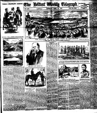 cover page of Belfast Weekly Telegraph published on April 19, 1902
