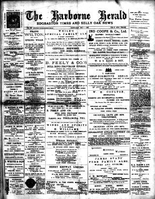 cover page of Harborne Herald published on May 1, 1897