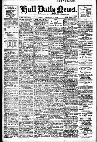 cover page of Hull Daily News published on December 5, 1899