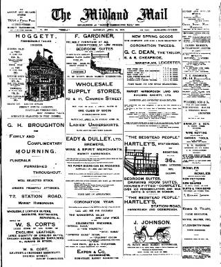 cover page of Midland Mail published on April 19, 1902