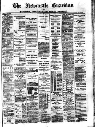 cover page of Newcastle Guardian and Silverdale, Chesterton and Audley Chronicle published on May 1, 1886