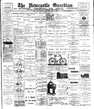 cover page of Newcastle Guardian and Silverdale, Chesterton and Audley Chronicle published on June 2, 1900
