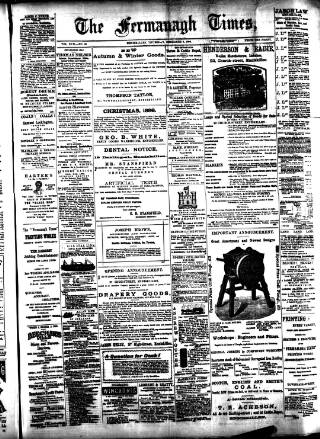 cover page of Fermanagh Times published on December 3, 1896