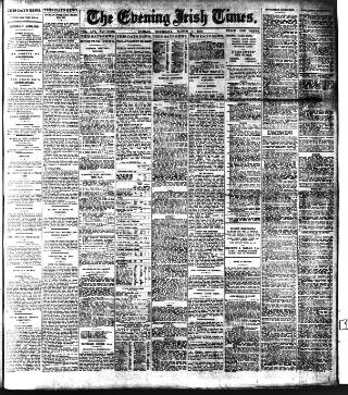 cover page of Evening Irish Times published on March 5, 1914