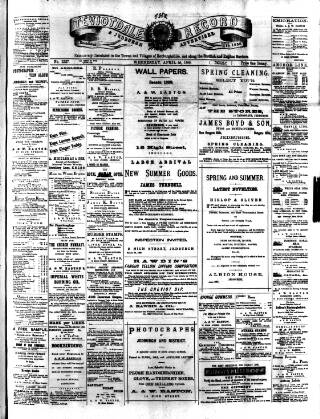 cover page of Teviotdale Record and Jedburgh Advertiser published on April 26, 1899