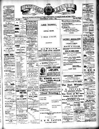cover page of Teviotdale Record and Jedburgh Advertiser published on June 1, 1904