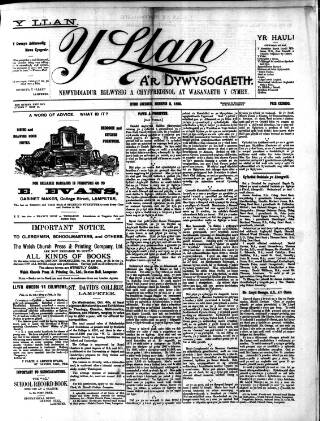cover page of Y Llan published on June 2, 1899
