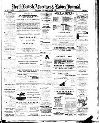 cover page of North British Advertiser & Ladies' Journal published on April 24, 1886