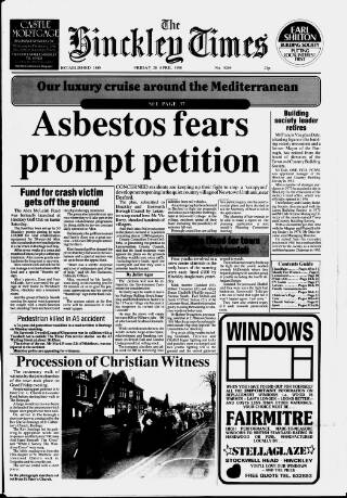 cover page of Hinckley Times published on April 20, 1990