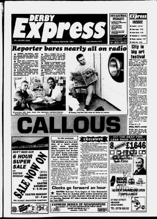 cover page of Derby Express published on March 28, 1991