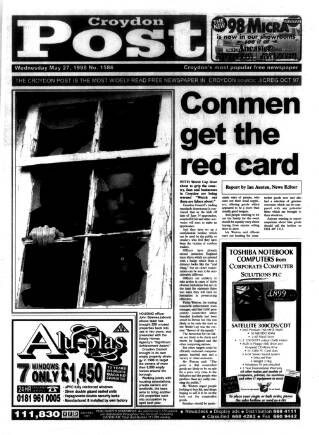 cover page of Croydon Post published on May 27, 1998