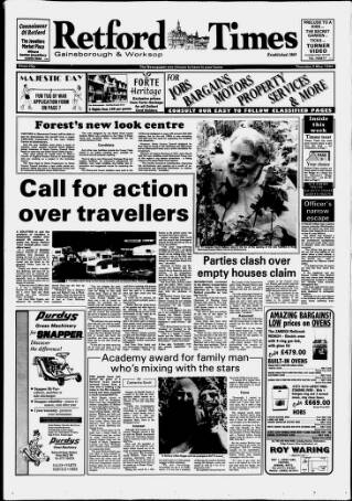cover page of Retford, Gainsborough & Worksop Times published on May 5, 1994