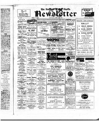 cover page of Staffordshire Newsletter published on April 26, 1958