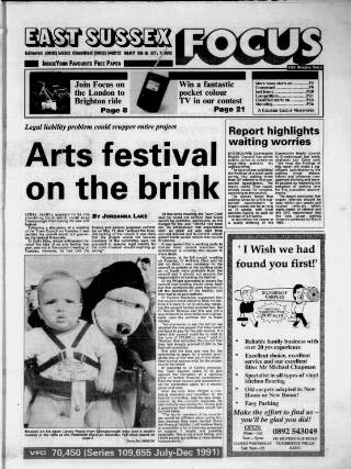 cover page of East Sussex Focus published on May 27, 1992