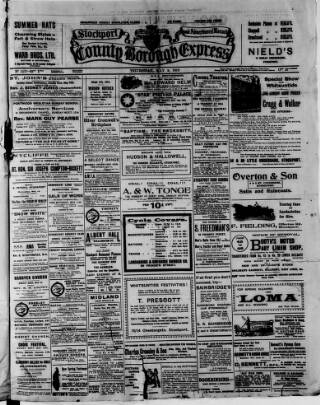 cover page of Stockport County Express published on May 9, 1912