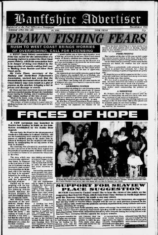 cover page of Oldham Advertiser published on April 25, 1989