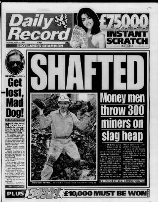 cover page of Daily Record published on April 24, 1997