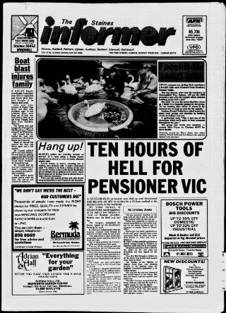 cover page of Staines Informer published on May 6, 1988