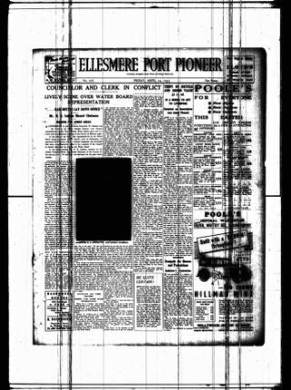 cover page of Ellesmere Port Pioneer published on April 19, 1935
