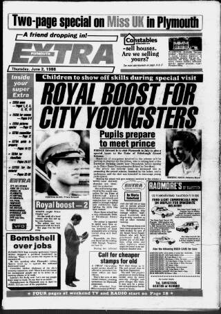 cover page of Plymouth Extra published on June 2, 1988