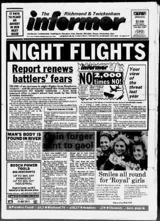 cover page of Richmond Informer published on May 6, 1988