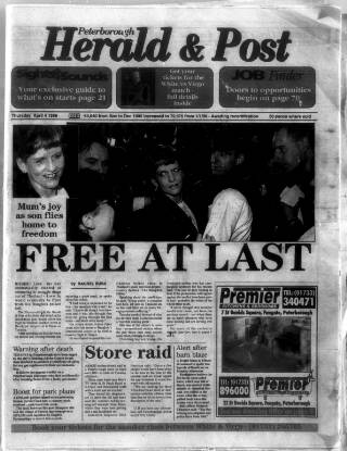 cover page of Peterborough Herald & Post published on April 4, 1996