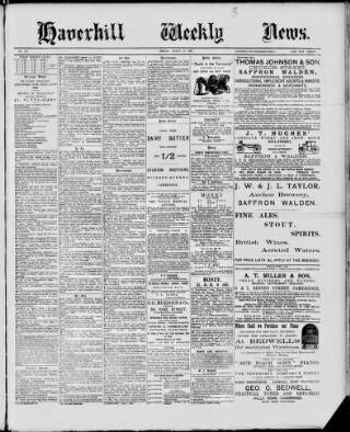 Haverhill Weekly News in British Newspaper Archive