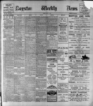 cover page of Royston Weekly News published on June 17, 1910