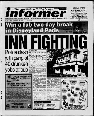 cover page of Walton & Weybridge Informer published on May 9, 1997