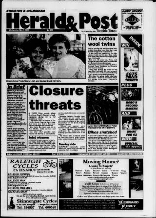 cover page of Stockton & Billingham Herald & Post published on May 7, 1997