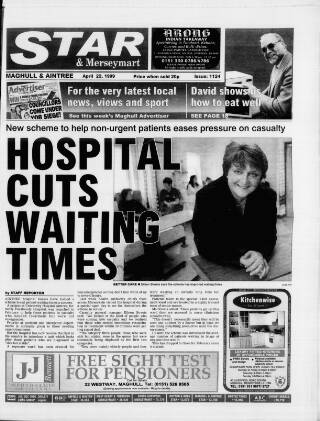 cover page of Maghull & Aintree Star published on April 22, 1999