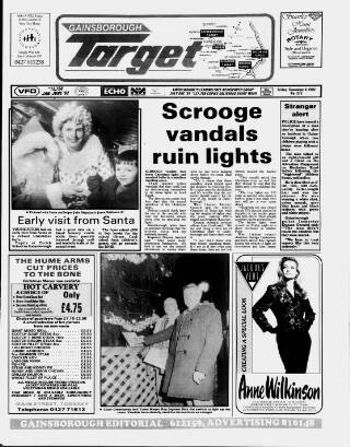 cover page of Gainsborough Target published on December 4, 1992