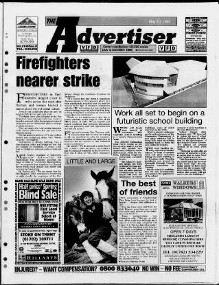 cover page of Potteries Advertiser published on May 13, 1999