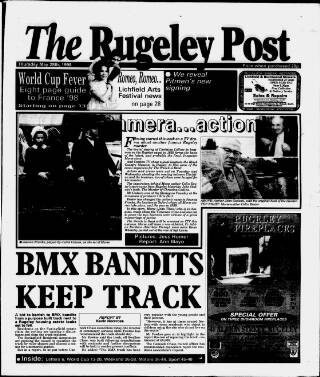 cover page of Rugeley Post published on May 28, 1998