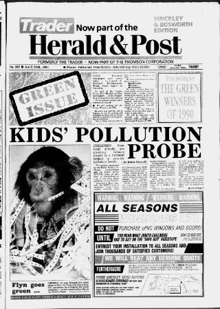 cover page of Hinckley Herald & Journal published on April 26, 1990