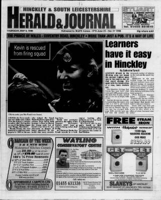 cover page of Hinckley Herald & Journal published on May 6, 1999